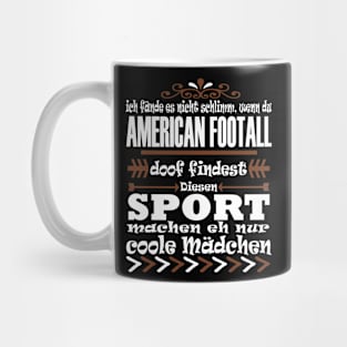 American Football Mädchen Sport Tackle Frau Mug